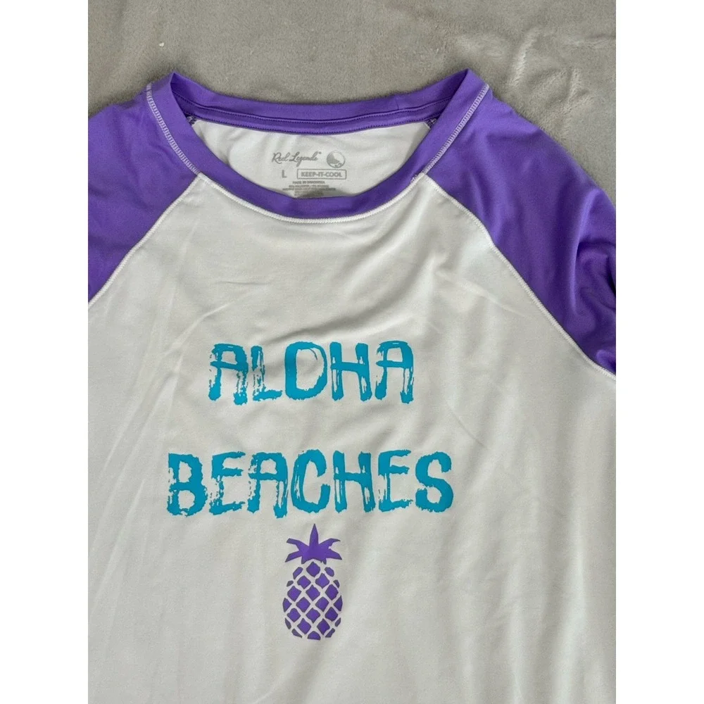 Reel Legends Kids Keep It Cool Beach‎ Shirt Size Kids Large